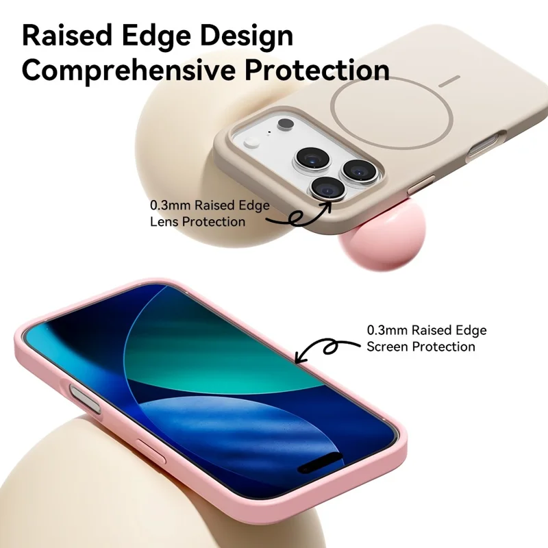 ROCK For iPhone 17 Pro Max Case Compatible with MagSafe Matte Shockproof TPU PC Phone Cover - Grey