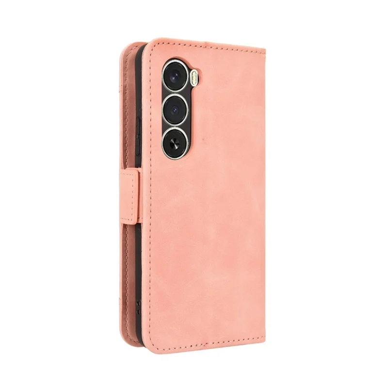 For itel A100 4G Leather Case Phone Wallet Cover with Multiple Card Slots - Pink
