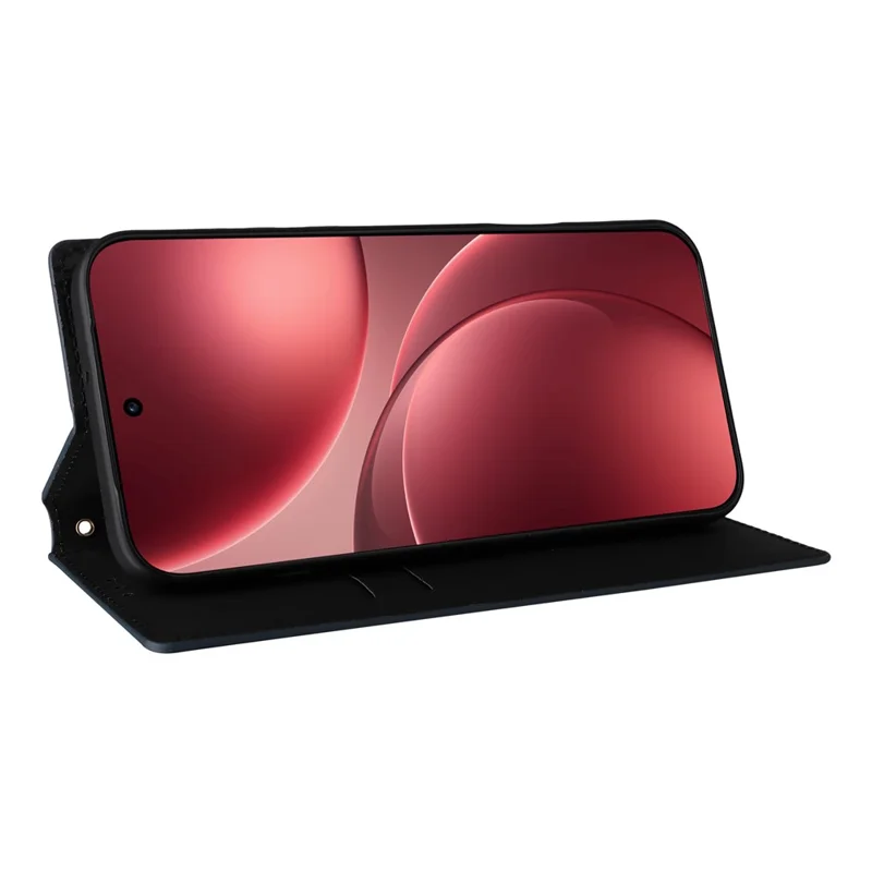 Oppo Find X9 Pro 5G Hoesje Portemonnee Ruitstructuur Geïmprimeerd PU Leer Telefoonhoesje - Blauw