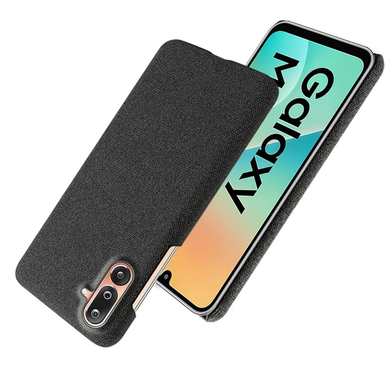 Funda para Samsung Galaxy M36 5G, Textura de Tela, Protección Antiarañazos, Cubierta Trasera de PC - Negro