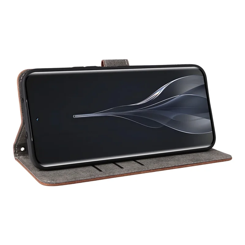 Für TECNO Spark Slim 4G / Pova Slim 5G Hülle Brieftasche RFID-Blockierung PU-Leder Handyhülle mit Ständer und Schlaufe - Braun