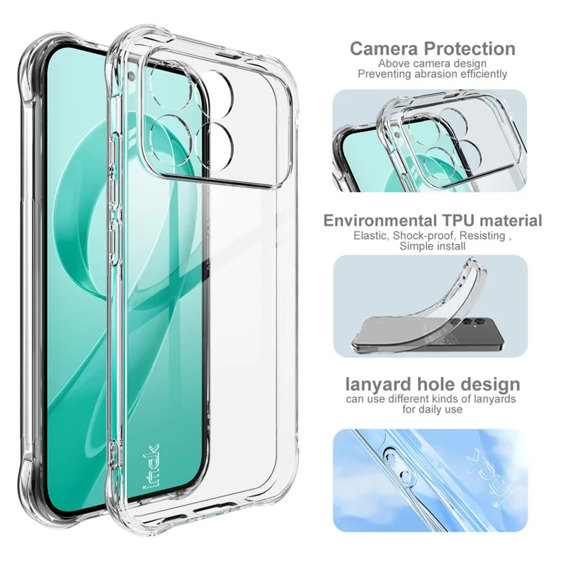 IMAK For Xiaomi Redmi K90 5G / Poco F8 Pro Case TPU Phone Cover Airbag Shockproof Protection