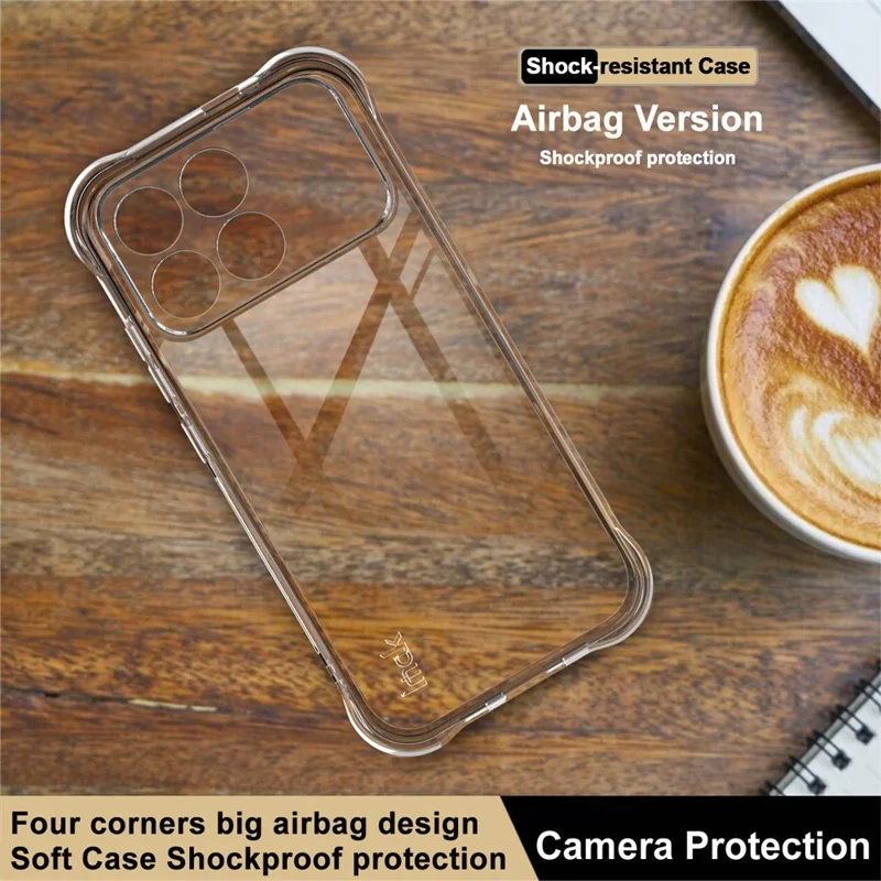 IMAK For Xiaomi Redmi K90 5G / Poco F8 Pro Case TPU Phone Cover Airbag Shockproof Protection