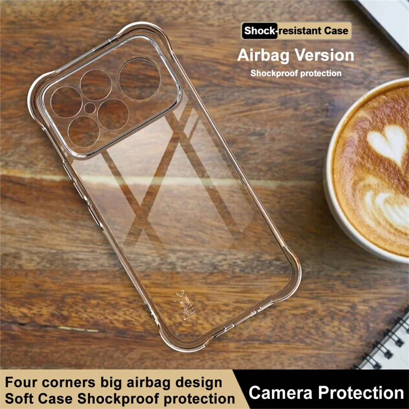 IMAK para Xiaomi Redmi K90 Pro Max 5G Capa Caso TPU Capa de Telefone Airbag Proteção à Prova de Choque