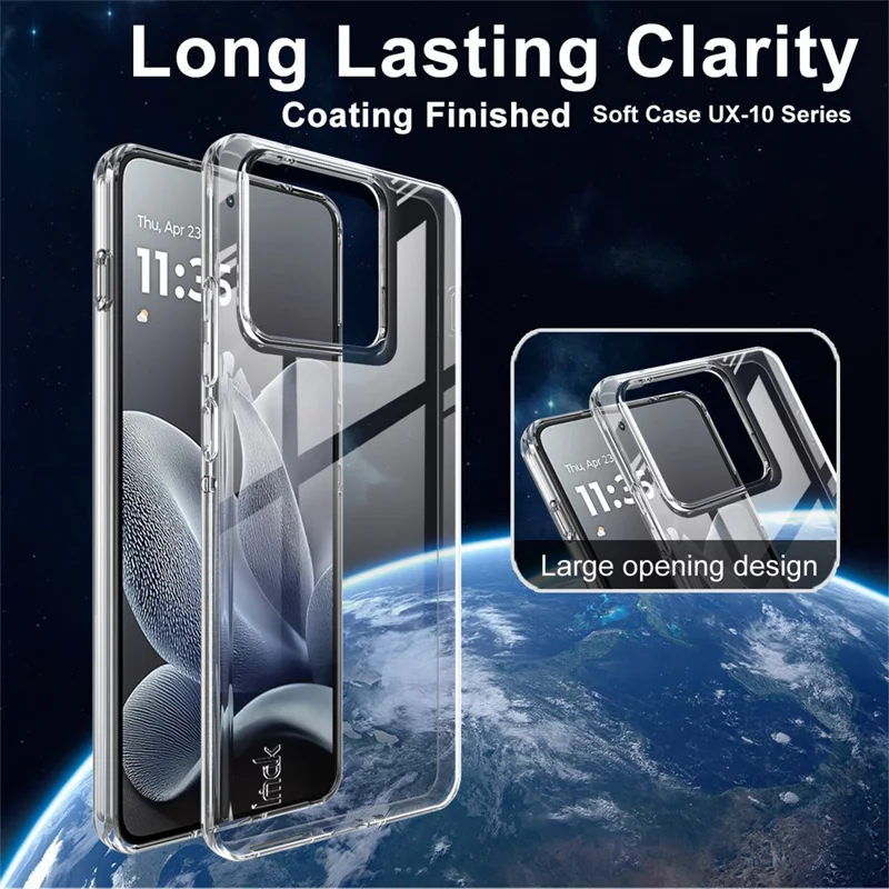 Série IMAK UX-10 pour Motorola Edge 70 5G Étui de téléphone portable en TPU souple Housse de protection arrière