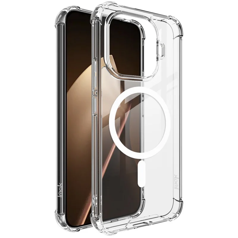IMAK til Xiaomi 15T Pro skånlægning kompatibel med MagSafe PC + TPU beskyttende bagside til telefon