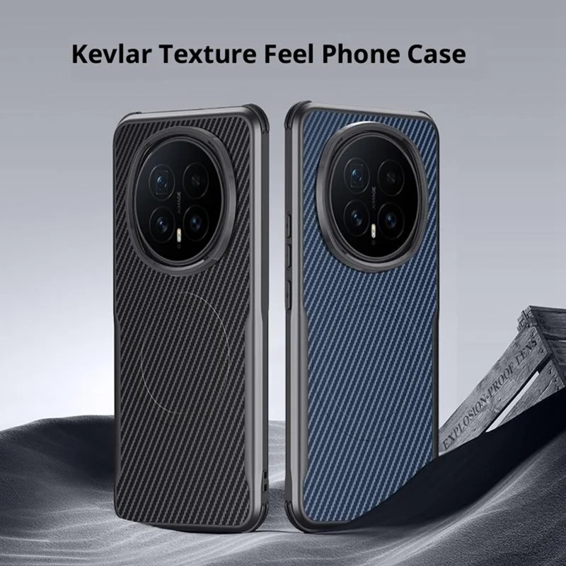 For Honor Magic8 Pro 5G Magnetic Case Carbon Fiber PU + PC + Silicone Protective Cover - Black