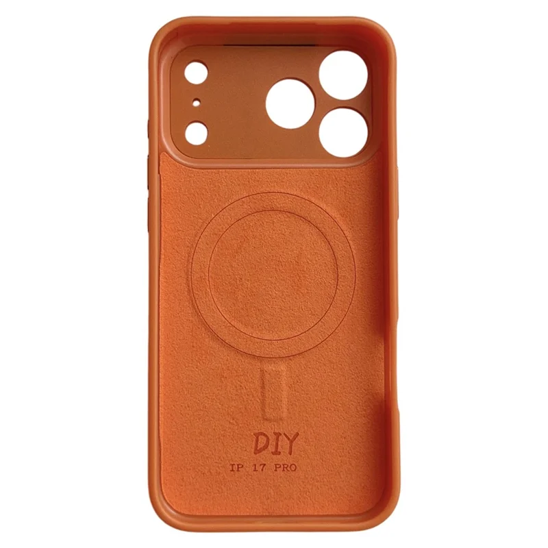 For iPhone 17 Pro Smart E-Ink Magnetic Case 4 Color HD 4 inch Display NFC DIY Customized Screen - Orange