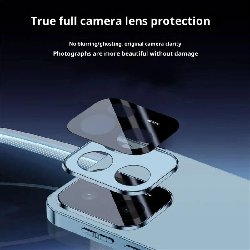 For OnePlus Ace 6 5G Case Acrylic + TPU + Metal Anti-Scratch Phone Cover with Electroplating Frame - Black