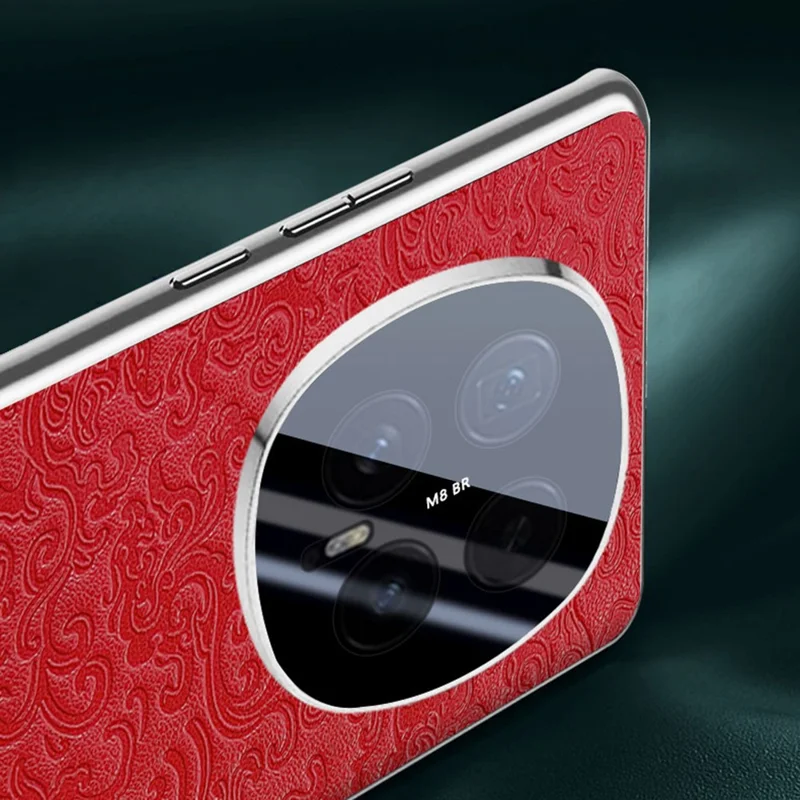 Чехол For Honor Magic8 Pro 5G Loong Pattern Electroplated PC + TPU Shockproof Phone Cover - Красный