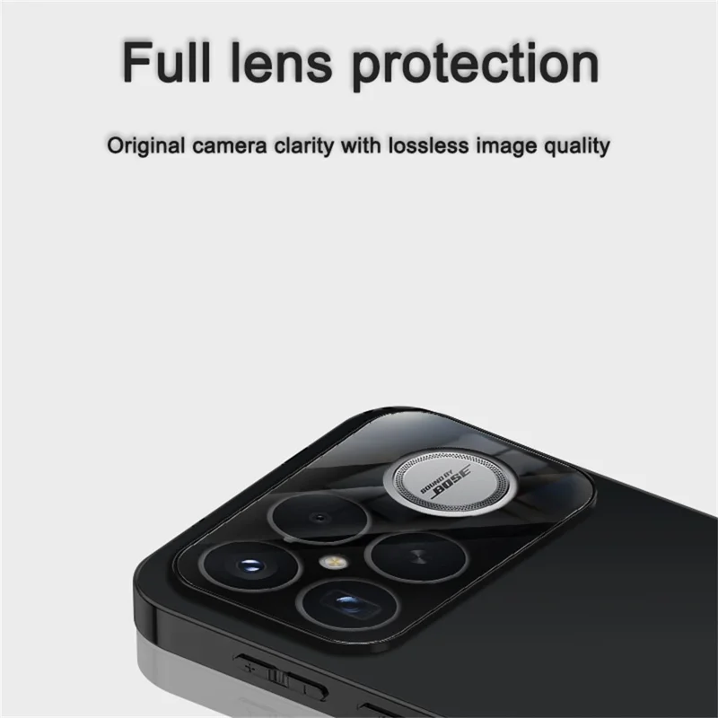 For Xiaomi Redmi K90 5G / Poco F8 Pro 5G Case Acrylic + TPU + Metal Anti-Scratch Phone Cover with Electroplating Frame - Black