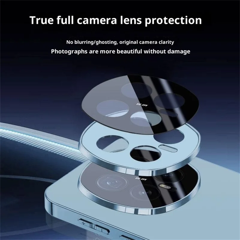 For Honor Magic8 Pro 5G Case Acrylic + TPU + Metal Anti-Scratch Phone Cover with Electroplating Frame - Black