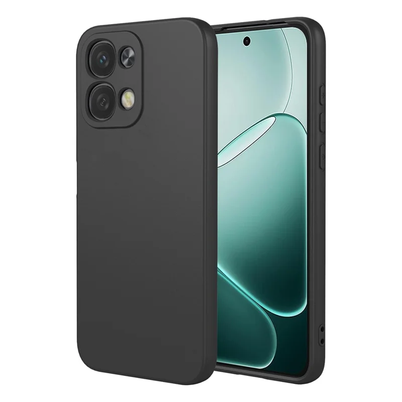 Phone Case For Oppo F31 5G  /  A6 Pro 4G  /  A6 Pro 5G Liquid Silicone Feel Soft TPU Protective Cover - Black
