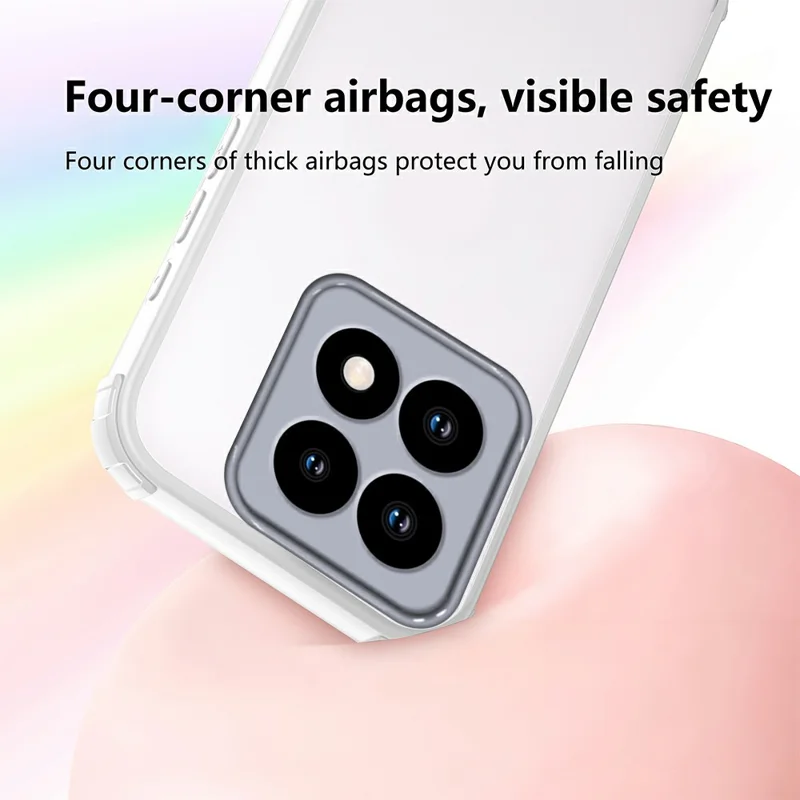 Чехол для Xiaomi 15T с усиленными углами, противоударный TPU + акриловая задняя крышка - Белый