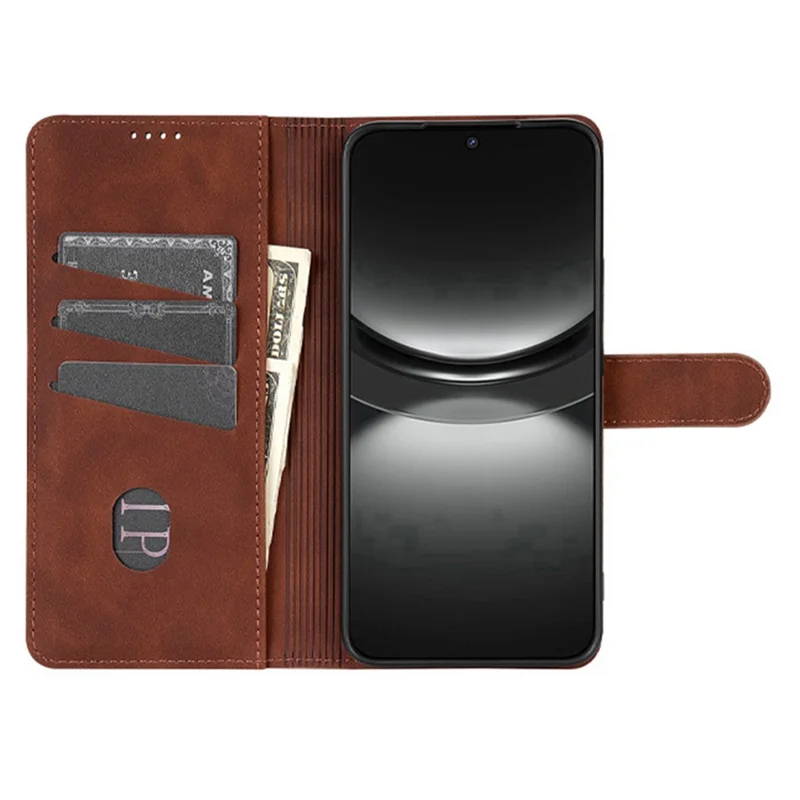 AZNS Para Xiaomi Redmi K90 5G Funda Cartera de Piel de PU - Marrón