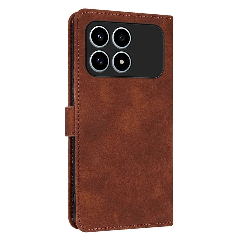 AZNS Para Xiaomi Redmi K90 5G Funda Cartera de Piel de PU - Marrón