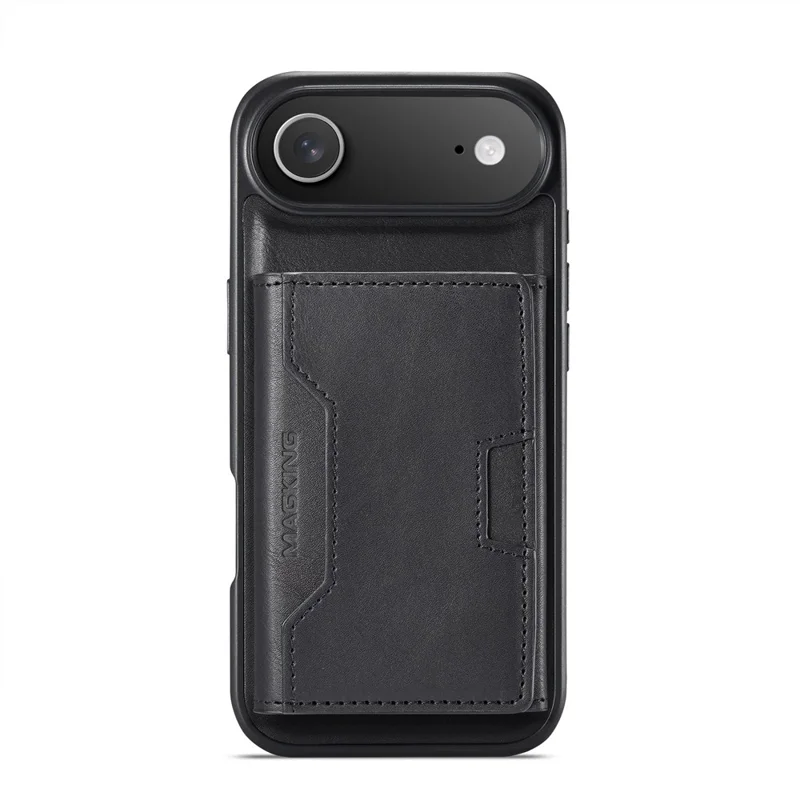 Série MAGKING K4 para Capa de iPhone Air Compatível com Carteira Destacável MagSafe PU TPU PC - Preto