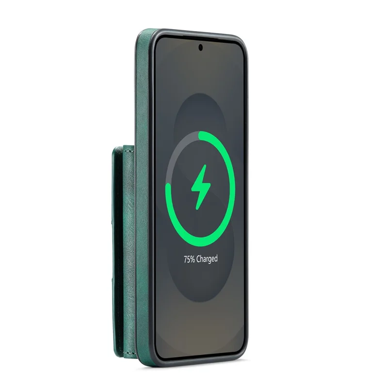 MAGKING K4 Serie für Samsung Galaxy S25 FE Hülle, kompatibel mit MagSafe, abnehmbares Wallet, PU TPU PC Handyhülle - Grün