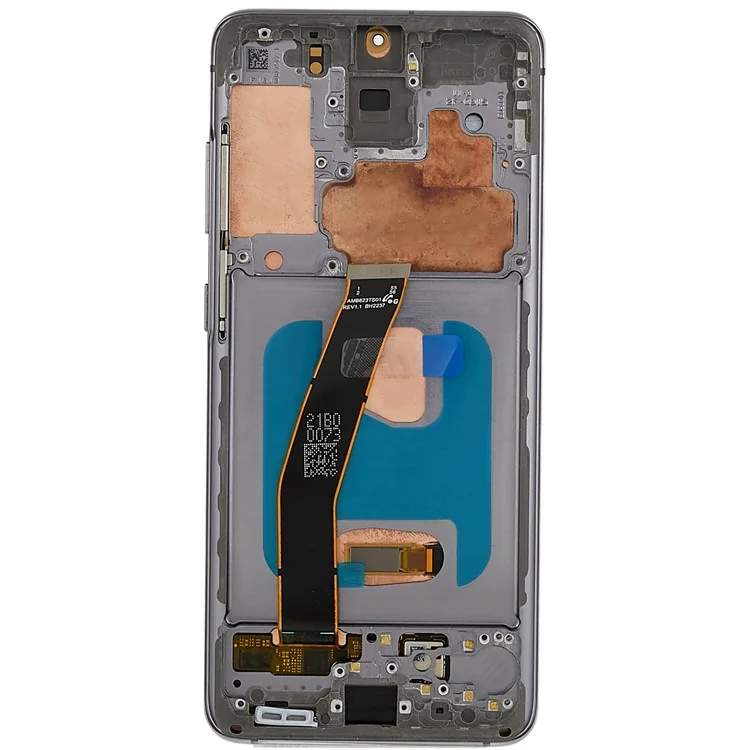 For Samsung Galaxy S20 4G G980 / S20 5G G981 Grade C OLED Screen and Digitizer Assembly + Frame (without Logo) - Grey