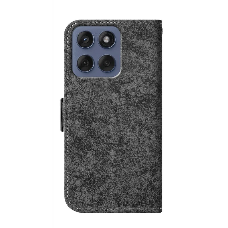 Per Motorola Edge 60 5G / 60 Fusion 5G / Edge (2025) 5G Custodia Pittura ad Inchiostro d'Acqua Portafoglio in Pelle PU Cover Telefonica con Slot per Schede Rotanti - Nero