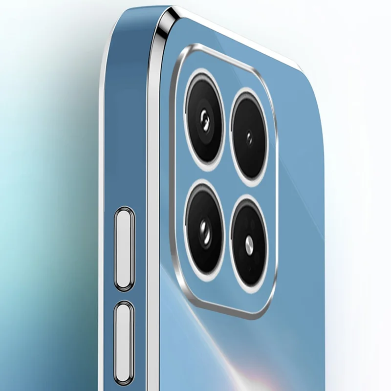 Bulk Purchasing XINLI For Xiaomi 17 Case TPU Phone Cover with Electroplating Frame - Cyan