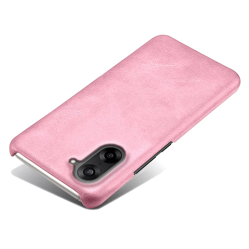 Cover per OnePlus Nord CE5 5G / Ace 5 Racing 5G in Pelle Effetto Vitello, Custodia Protettiva Rigida per Telefono con PC - Oro Rosa