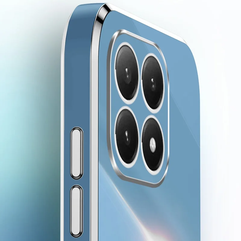 Bulk Purchasing XINLI For Xiaomi 15T Case TPU Phone Cover with Electroplating Frame - Cyan