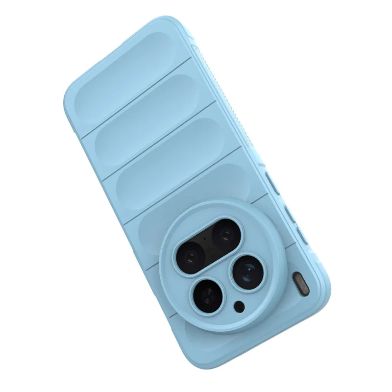 For vivo X300 Pro 5G Case Anti-Drop Soft TPU Rugged Phone Back Cover - Baby Blue