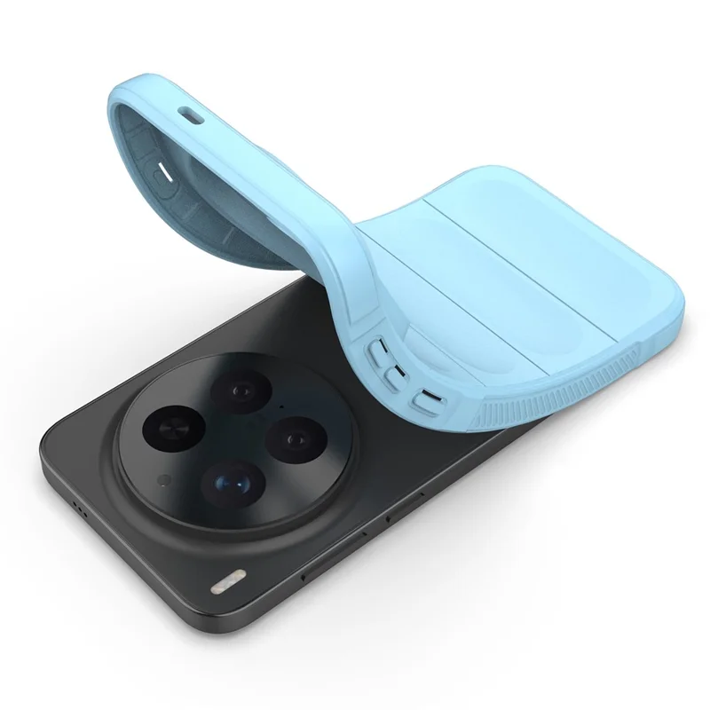 For vivo X300 Pro 5G Case Anti-Drop Soft TPU Rugged Phone Back Cover - Baby Blue