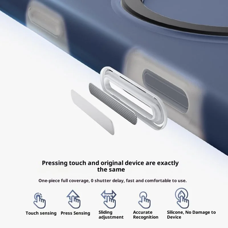 For iPhone 17 Pro Max Case Jelly Color Ring Kickstand Liquid Silicone Phone Cover with AI Camera Button - Pink