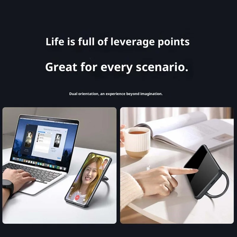 For Xiaomi 17 Case PC + TPU Clear Phone Shell with Glass Lens Cover Kickstand