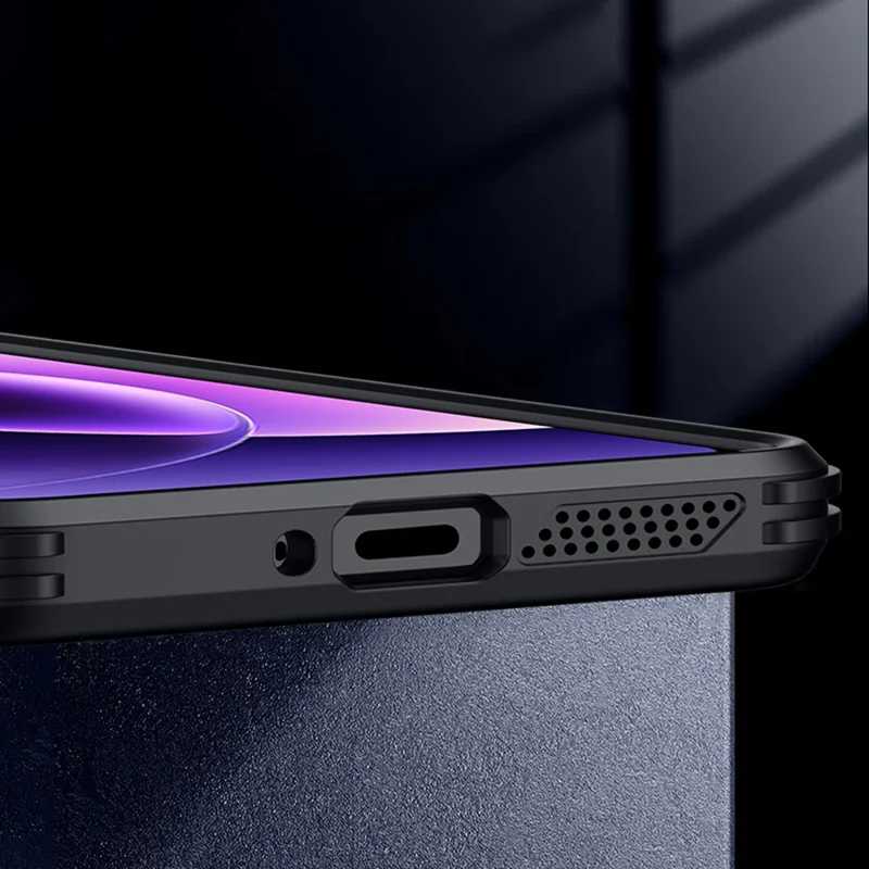 For Xiaomi 17 Case PC + TPU Clear Phone Shell with Glass Lens Cover Kickstand