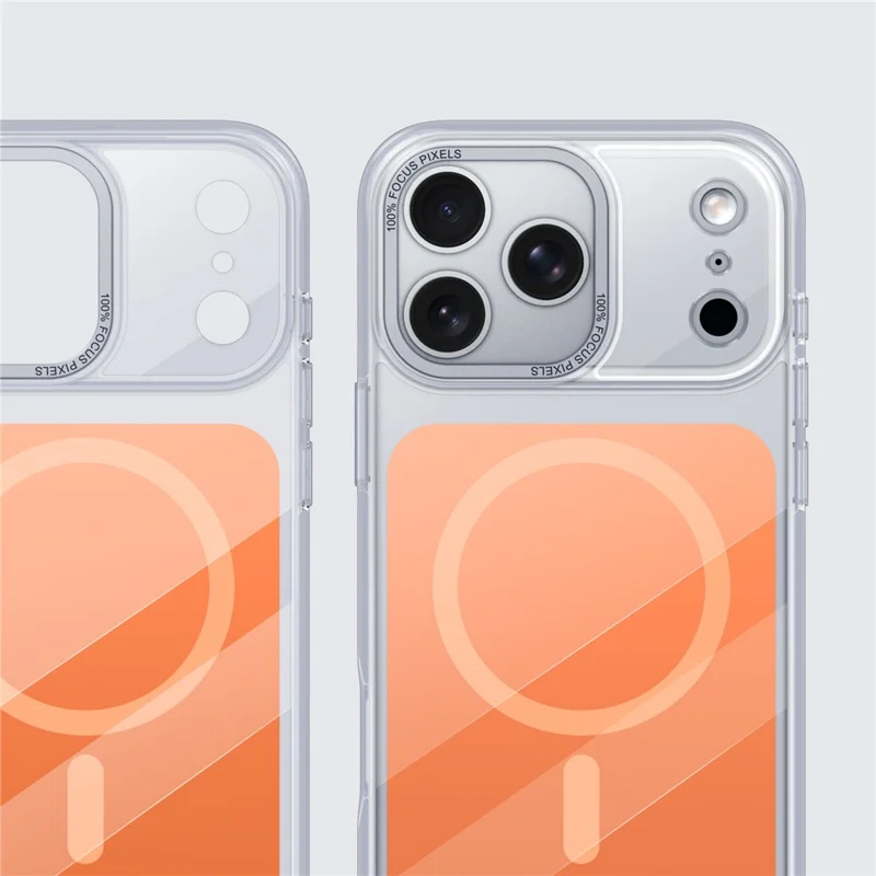 For iPhone 18 Pro Max / 17 Pro Max Case Skin-touch Acrylic + TPU Cover Compatible with MagSafe - Orange