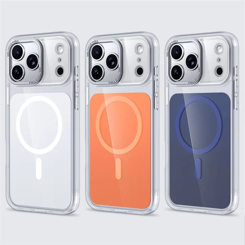 For iPhone 18 Pro Max / 17 Pro Max Case Skin-touch Acrylic + TPU Cover Compatible with MagSafe - Orange