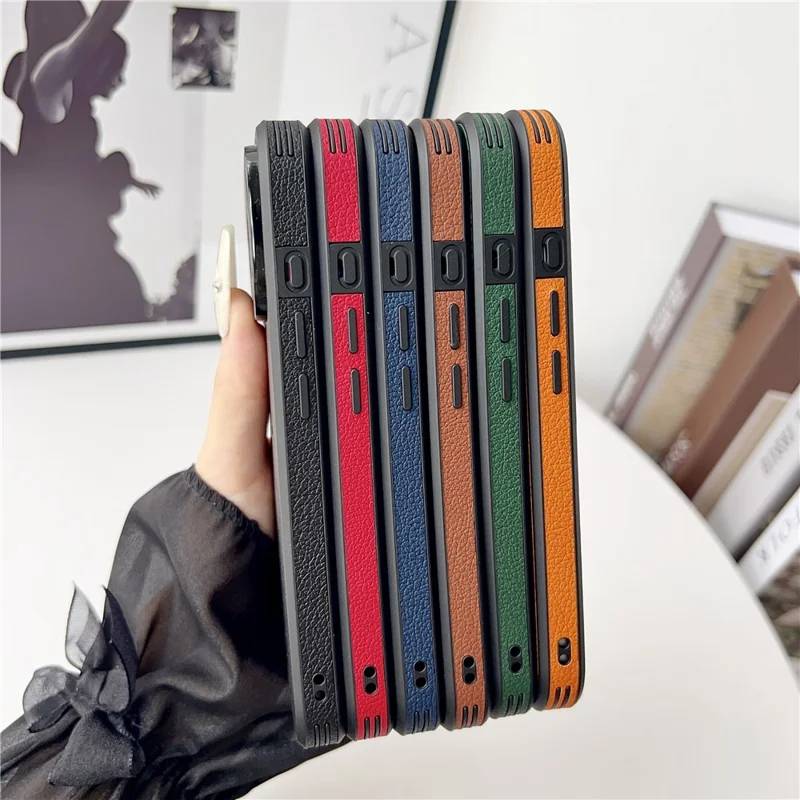 For iPhone 17 Pro Max Case Deer Pattern PU Leather Coated PC + TPU Phone Cover - Black