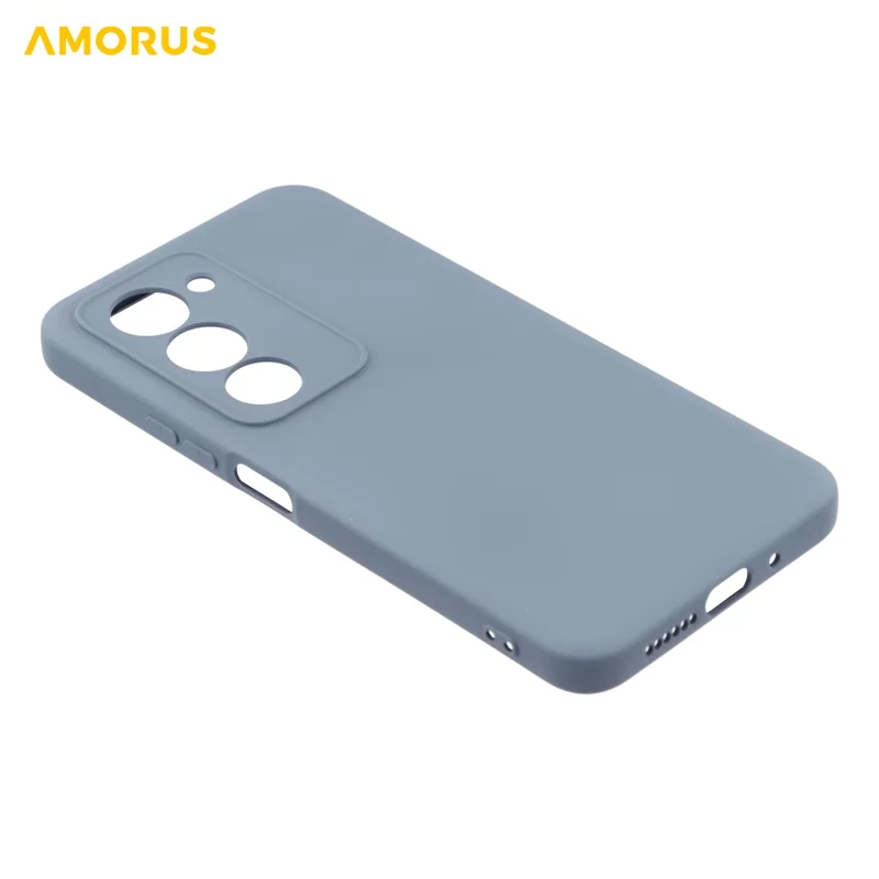 AMORUS Per Xiaomi Redmi 15 5G (Globale) (169mm) Custodia Tagli Precisi Rivestimento in Fibra TPU Antiurto Cover per Telefono - Grigio Lavanda