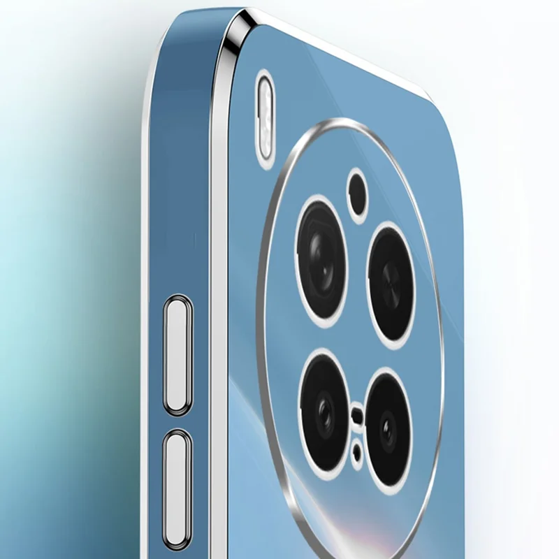 Bulk Purchasing XINLI For vivo X300 Pro 5G Case TPU Phone Cover with Electroplating Frame - Cyan