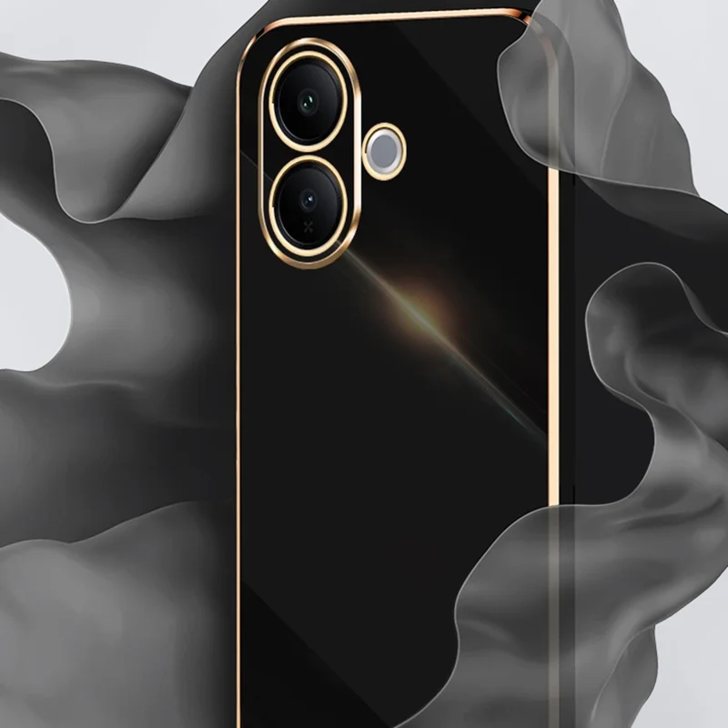 Bulk Purchasing XINLI For vivo V60 Lite 5G Case TPU Phone Cover with Electroplating Frame - Cyan