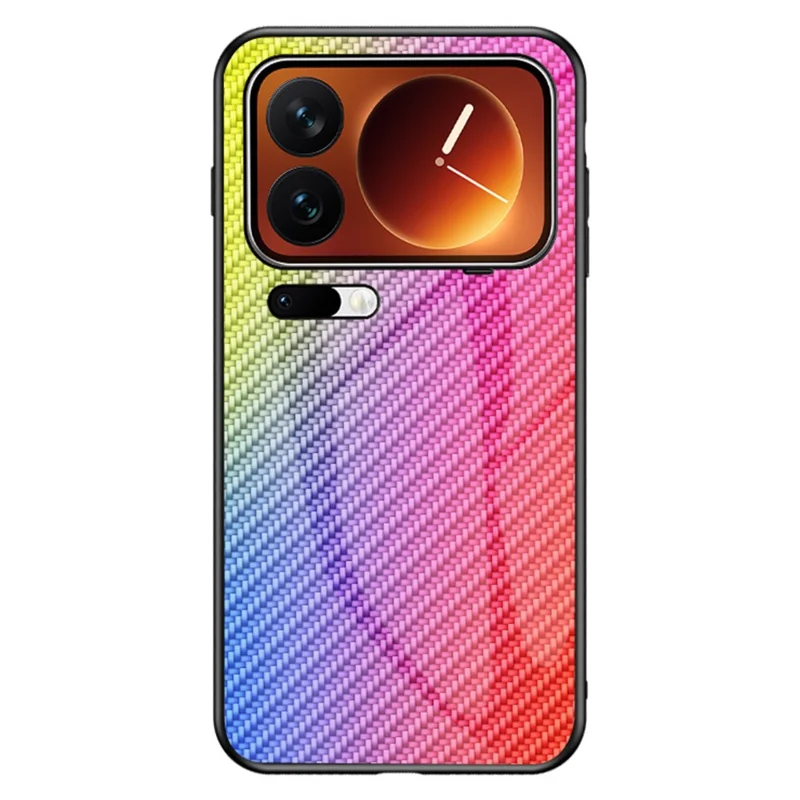 For Xiaomi 17 Pro Case Tempered Glass Shockproof Phone Cover - Colorful Fiber
