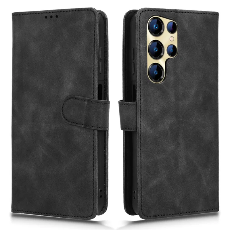 Etui skórzane do Oukitel C68, miękkie na dotyk, antywypadkowe, z portfelem i funkcją foliowej koperty - Czarny