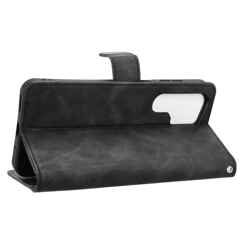 Etui skórzane do Oukitel C68, miękkie na dotyk, antywypadkowe, z portfelem i funkcją foliowej koperty - Czarny