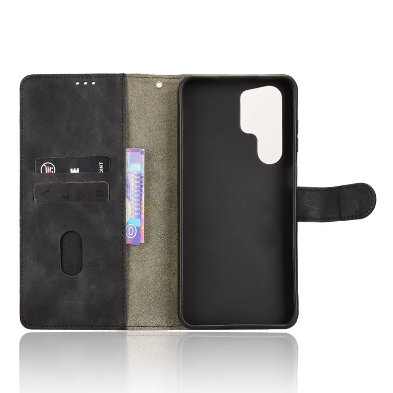 Etui skórzane do Oukitel C68, miękkie na dotyk, antywypadkowe, z portfelem i funkcją foliowej koperty - Czarny