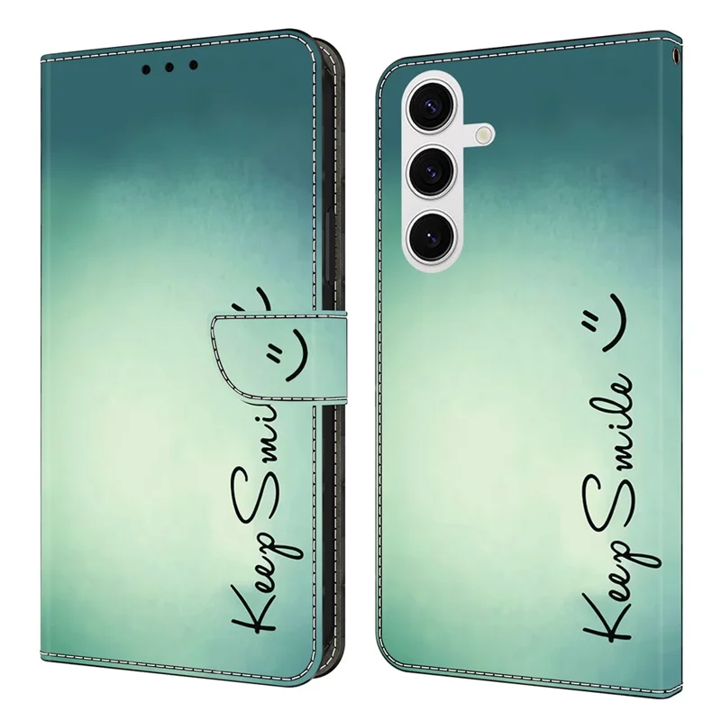 Für Samsung Galaxy S26+ Hülle PU-Leder Brieftasche Handyhülle mit Ständer - Keep Smile