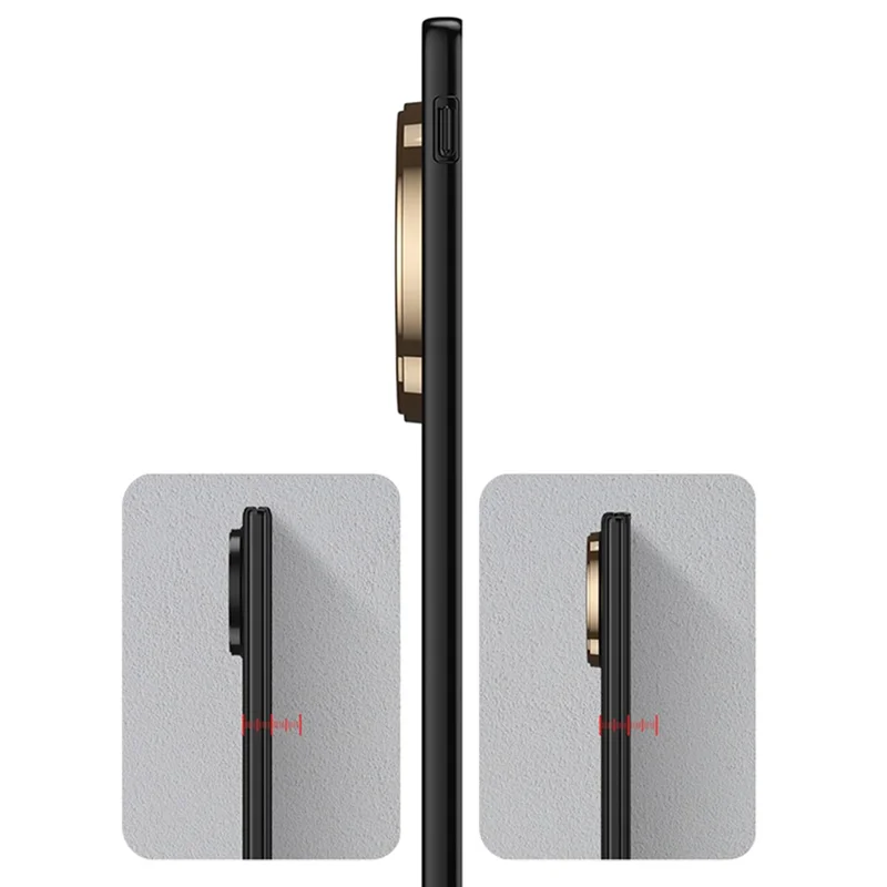 GKK For vivo X Fold5 5G Case Hard PC Ultra Slim Phone Cover with Front Tempered Glass Film - Black