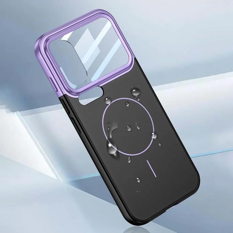 GKK For Xiaomi 17 Pro Case with Lens Film Detachable Camera Frame Contrast Color PC Phone Cover Magnetic Case - Silver / Black