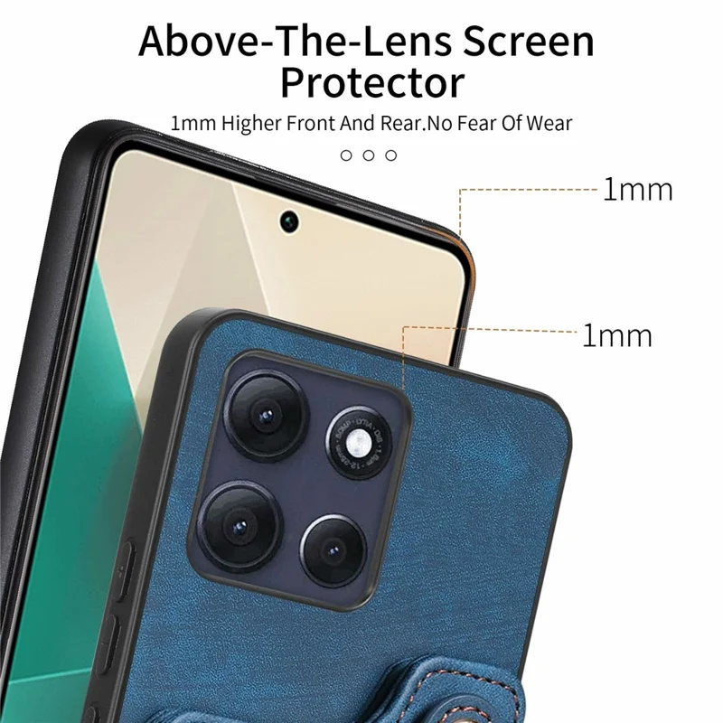 Motorola Moto G86 5G Retro PU Leder Hülle Telefonabdeckung mit RFID-Blockierung Kartenfach - Pink