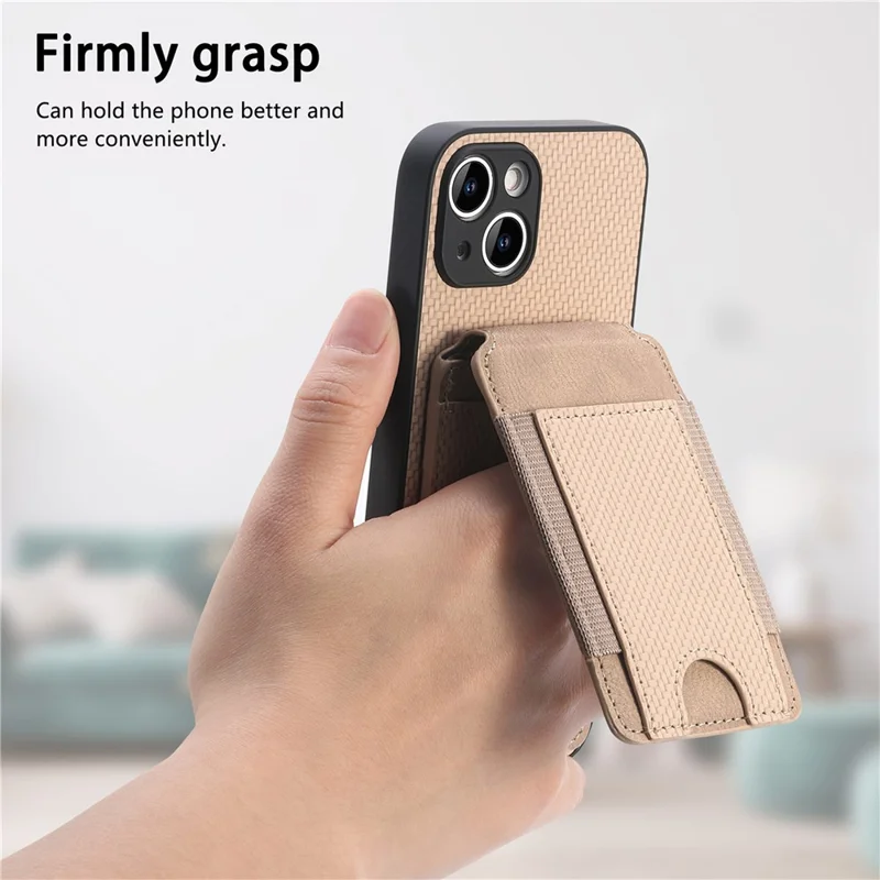 For Motorola Moto G86 Power 5G Carbon Fiber Texture Flip Case Card Holder Stand Adjustable Angle Protective Cover - Blue