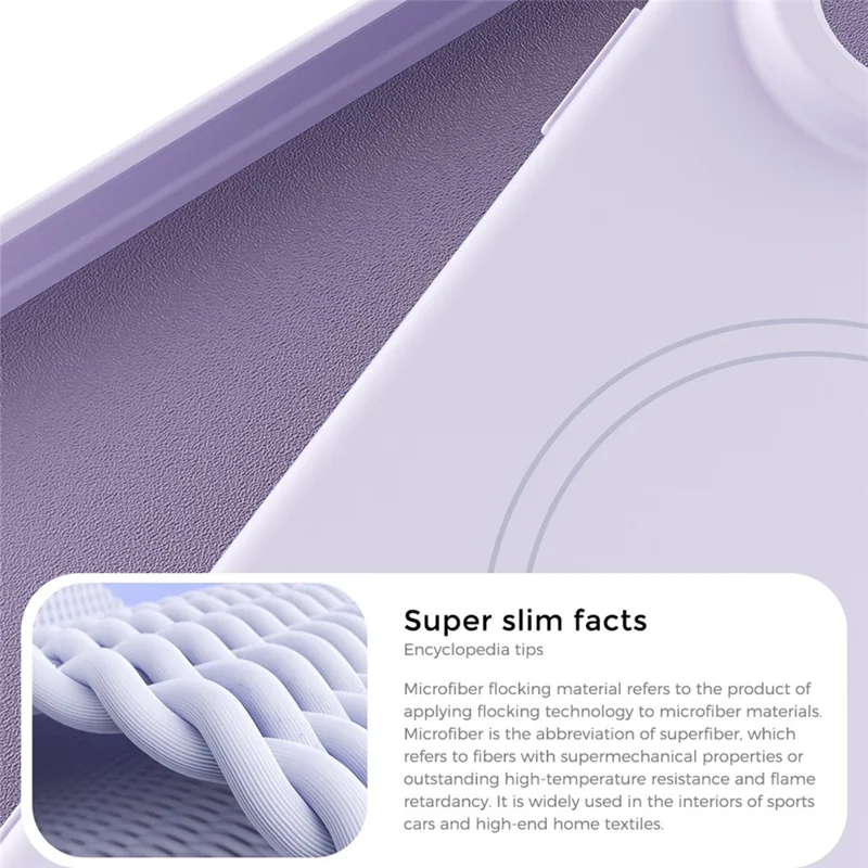 ABEEL Kompatibel mit Samsung Galaxy S26 Edge Hülle für MagSafe Haut Berührungsflüssiges Silikon Handy Rückseite Abdeckung - Lila