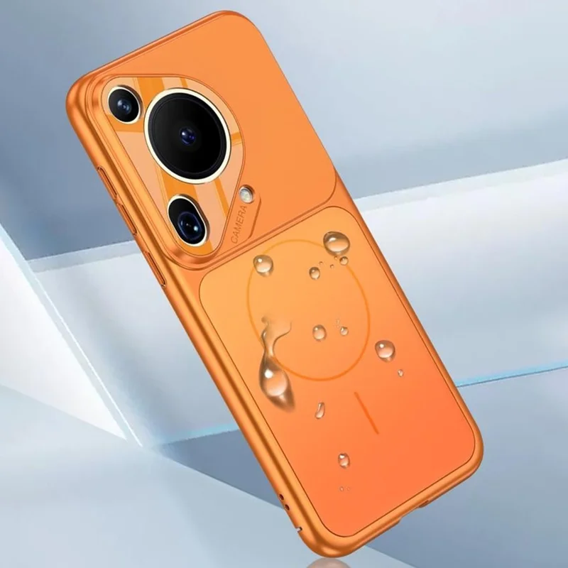 For Huawei Pura 70 Ultra Case Transform to for iPhone 17 Pro Matte PC Phone Cover Magnetic Case - Silver