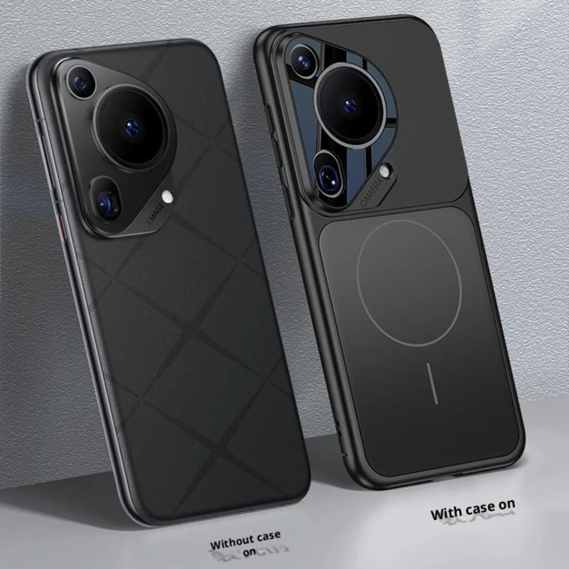 Funda Huawei Pura 70 Transform a Funda de PC Mate Compatible con MagSafe para iPhone 17 Pro - Plata